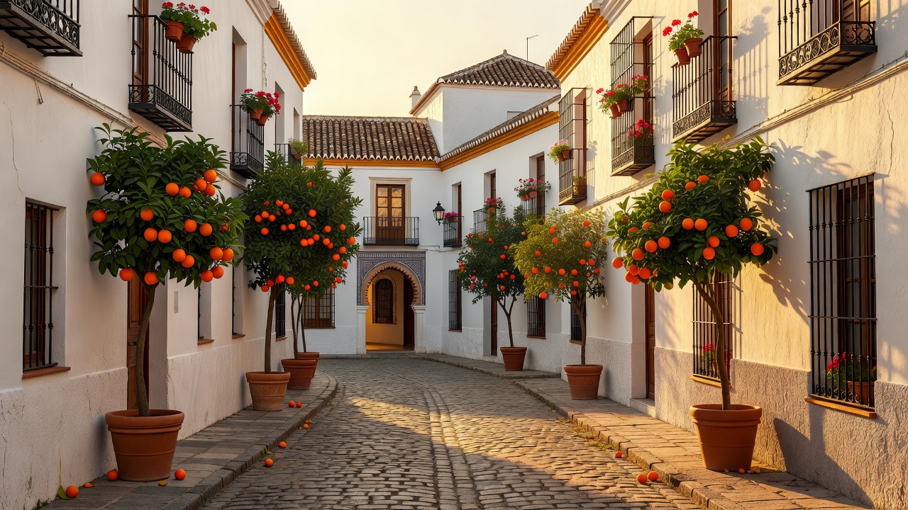 Calles de Sevilla al atardecer